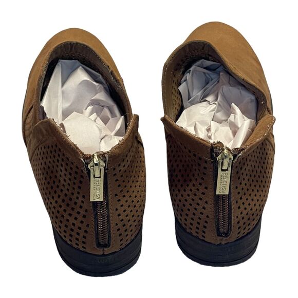 Kenneth Cole Reaction Wild South Girls Caramel Side Way Low Heel Ankle Bootie 4 - Picture 5 of 7